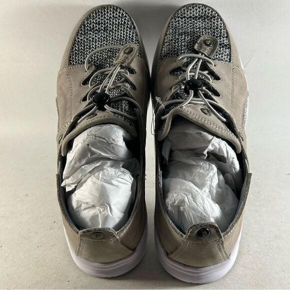 NEW Pandere Bali Women’s Leather Shoes Drawstring Sneakers Gray Nubuck Size 8 - Picture 5 of 8